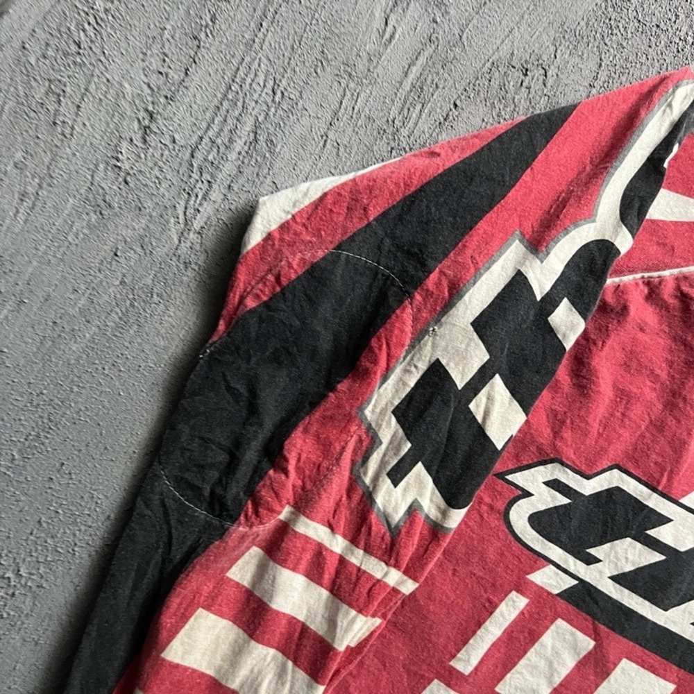 Vintage Thor Motocross Jersey Men Large Red 1990s Flow Racing Long Sleeve - Picture 5 of 9